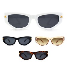Womens Mod Square Cat Eye Thick Plastic Sunglasses