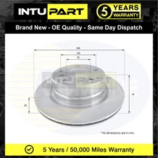 Fits BMW 1 Series 2007-2013 2.0 D 3.0 Intupart Rear Brake Disc #2