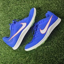 Nike Size 12 Zoom Rival Track Distance Spikes Blue Men  s Shoes Only