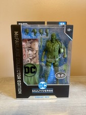 McFarlane Toys DC Sergeant Rock Action Figure Collector Edition Platinum