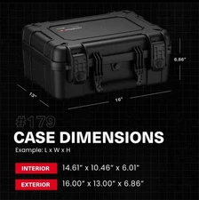 Condition 1 #179 2 Pistol Waterproof Case