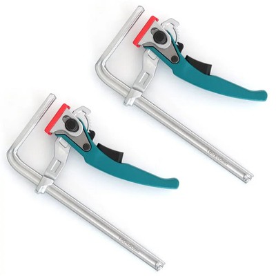  2Pcs Aluminum Alloy Quick Ratcheting Table Clamp Rail Clamp for MFT Table