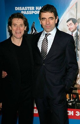 Actors Willem Dafoe Rowan Atkinson arrive UK Premiere of 'Mr Bean'- Old Photo