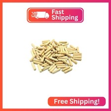Yoohey 10 x 40mm Wooden Dowel Pins Fluted Wooden Wood Kiln Dried Fluted and Beve