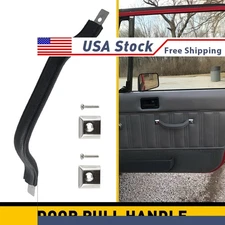 Car Interior Door Pull Handle Front Black Left For 1976-1986 Jeep CJ-7 55009801K