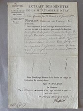 Napoleon, French Revolution, Claude Regnier, SIGNED document, 1807