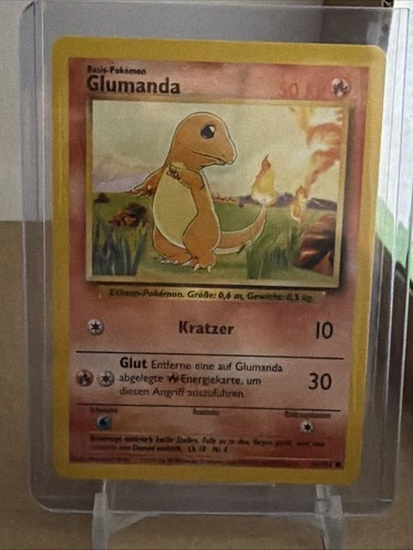 Pokemon Glumanda Charmander 46 /102 Base Set Unlimited WOTC German Card NM-LP