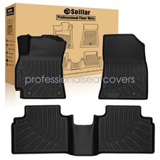Fits 2025-2026 Kia K4 Tpe 3d Front 2nd Row Floor Mats Liner Carpet Set Black Fits 2025-2026 Kia K4 Tpe 3d Front 2nd Row Floor Mats Liner Carpet Set Black