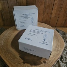 Double Dip Candelabra Base C7-CL-LE 120V 2.7 Watt Clear Bulbs Set 2 Boxes Unused