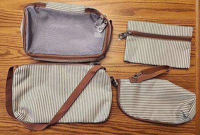 4 Pcs Baby Nappy Diaper Bags Set for Mom Dad Mummy Handbags Maternity Bag Kit