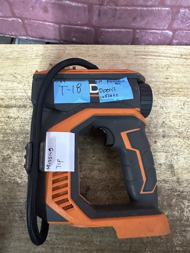 Ridgid R87044 18V Cordless Portable Inflator (Tool Only) For Parts Or Repair