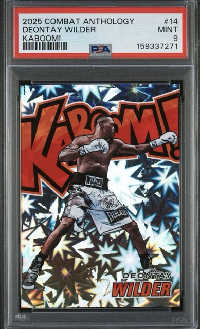 2025 Panini Combat Anthology Deontay Wilder Kaboom #14 Pop 11 Boxen 💎🔥