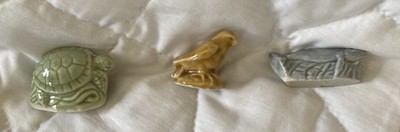 Wade Whimsies Endangered Animal Series Turtle Humpback Whale Bald Eagle Red Rose