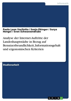 Paolo Leon Vacilotto (u. a.) | Analyse der Internet-Auftritte der...