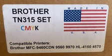 Brother TN-315BK/C/M/Y 4 Pack High Yield Toner Set OEM CMYK Laser Cartridges