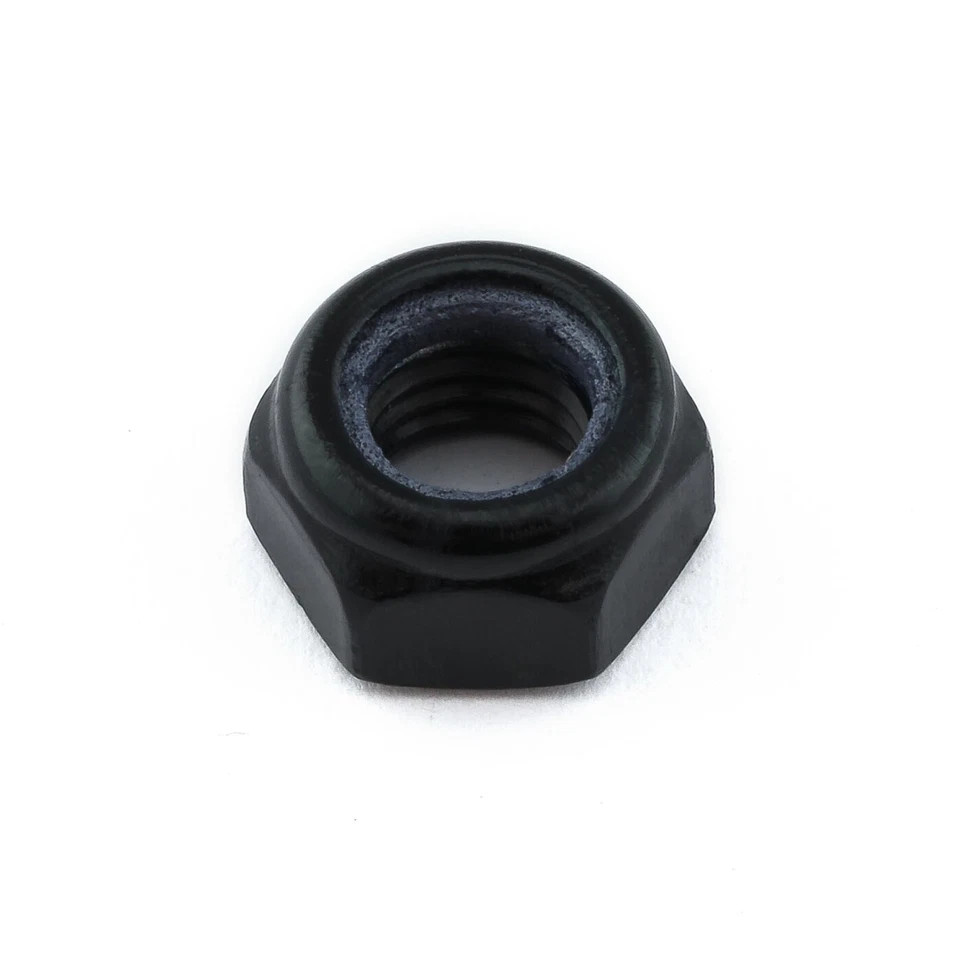 Aluminium Nylock Nut M8 x 1.25mm Black | Pro-Bolt