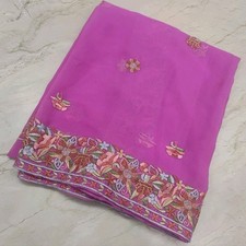 Classic Indian Bridal Phulkari Wedding Dupatta Embroidery Scarf Veil Stole Hijab