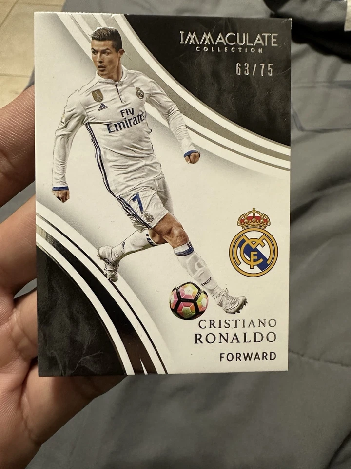 2017 Panini Immaculate Collection Real Madrid Cf Cristiano Ronaldo Base 63/75 - Image 2 of 3