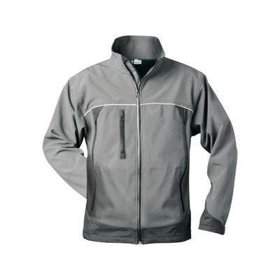 Elysee Jacke Beta Softshell Gr. XL grau/schwarz