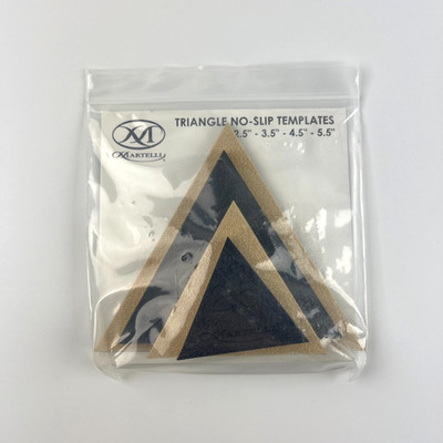 FREE SHIP Martelli No-Slip Triangle Templates 2.5''-5.5'' Quilting Tool MPN TTS-25