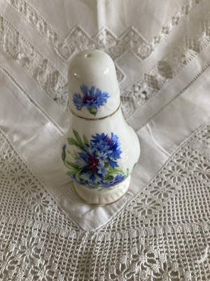 Hammersley Bone China Blau Kornblumen Salzstreuer