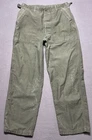 VTG OG-107 Baker Pants Sz 30x29 Thrashed Military Vietnam Sateen Trousers Type 1