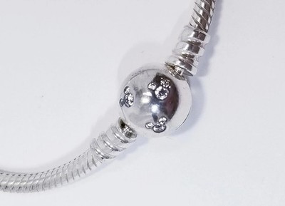 Disney Pandora New mickey Mouse CZ Snake Chain Bracelet 21 cm 590731CZ