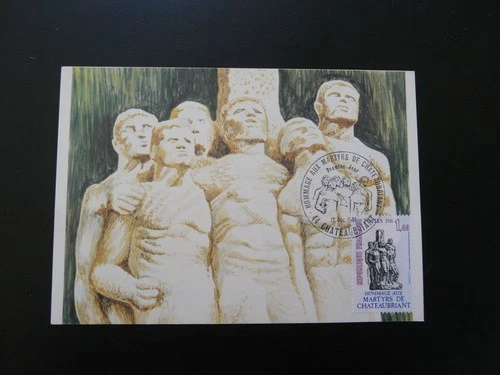 memorial of Resistance Martyrs de Chateaubriant WWII maximum card France 1981
