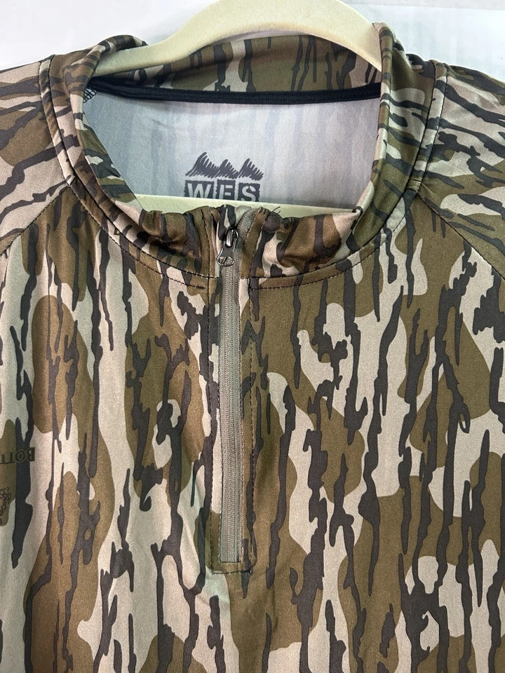 WFS World Famous Sports Camo Shirt Men’s Button Hunting Fishing Woods Hiking 2X - Image 2 of 4