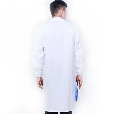 Professional Laboratory Coat Männer Frauen Weiche Baumwolle Lange Ärmel Dental W