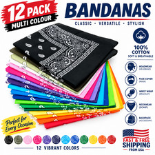 13 Colors Giant Extra Large Texas Size Paisley Bandana 55x55cm