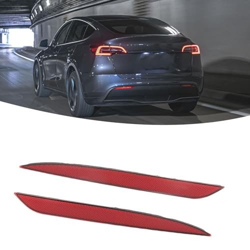 Car Rear Bumper Reflector, Waterproof Red Marker Reflector Trim, Left and Right - Picture 7 of 7