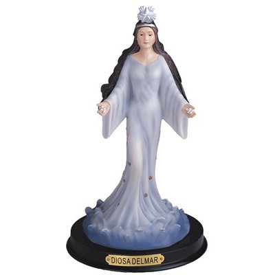 ICE ARMOR 9'' H Diosa Del Mar Statue Goddess of The Sea Yemaya Holy Figurine R...