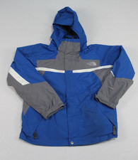 The North Face Boy Blue Jacket Hyvent Casual Hooded Size Large