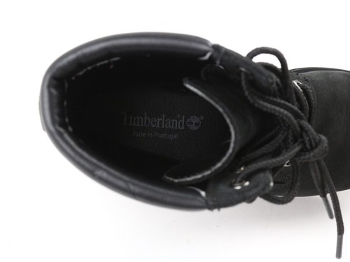 Timberland Donna Stivali ~ EU37.5 Pelle Impermeabile Pizzo Alto Top Almond Punta - Foto 10 di 13