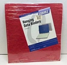 Quill Hanging Data Binders, 5Ct, 15" X11" Red Free Shipping