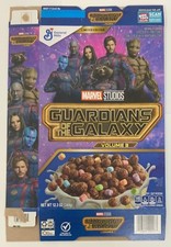 Guardians of The Galaxy Vol 3 Empty Cereal Box Marvel General Mills