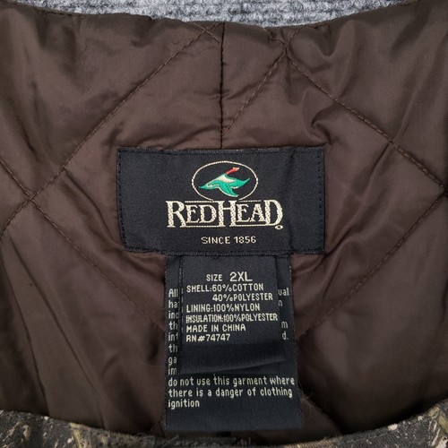 RedHead Overalls Men 2XL XXL Green Realtree Camo Insulated Quilted Lined Hunting - Picture 8 of 17