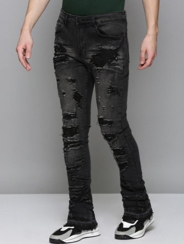 WAIMEA Stacked Rip Black Wash Men Jean - Size 32