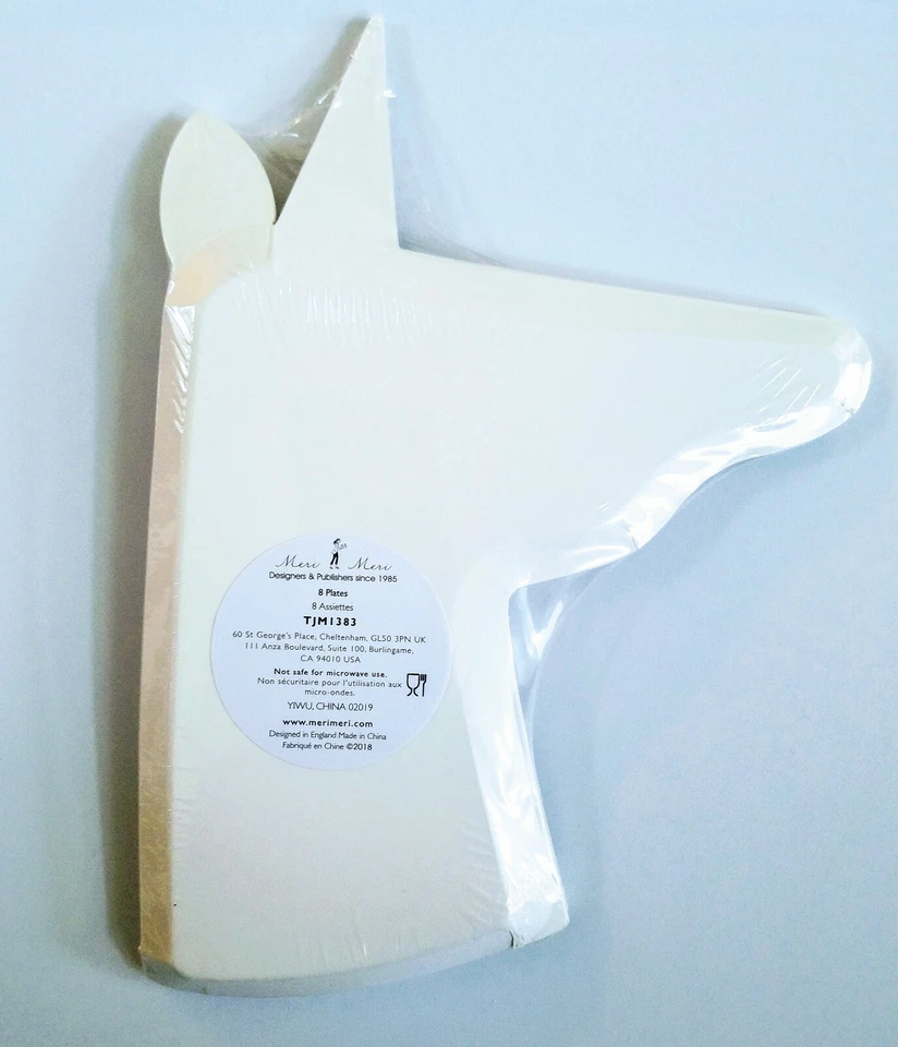 Meri Meri Unicorn Party Supplies Plates & Napkins Set - Image 3 of 4