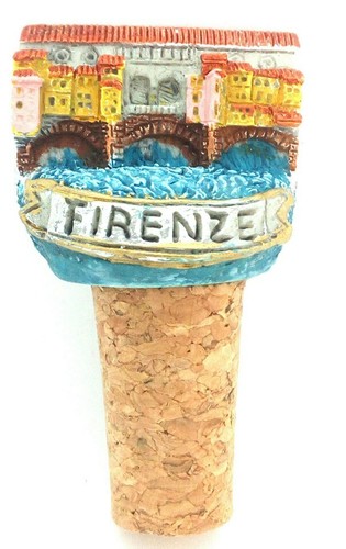 Ponte Vecchio Bridge In Florence, Italy Wine Cork Made in Italy - Picture 1 of 3