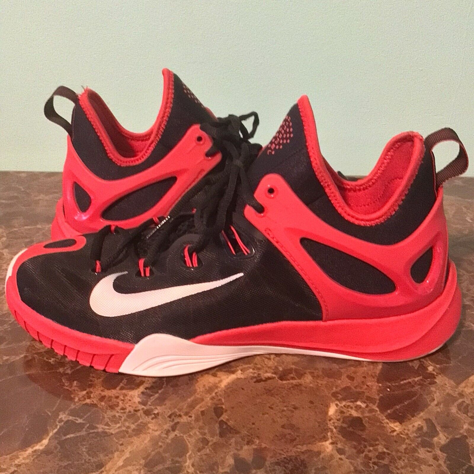 Greet Gym Inaccessible Size 10.5 - 705370-006 Nike Zoom HyperRev Men&#039;s Basketball Black/Red |  eBay