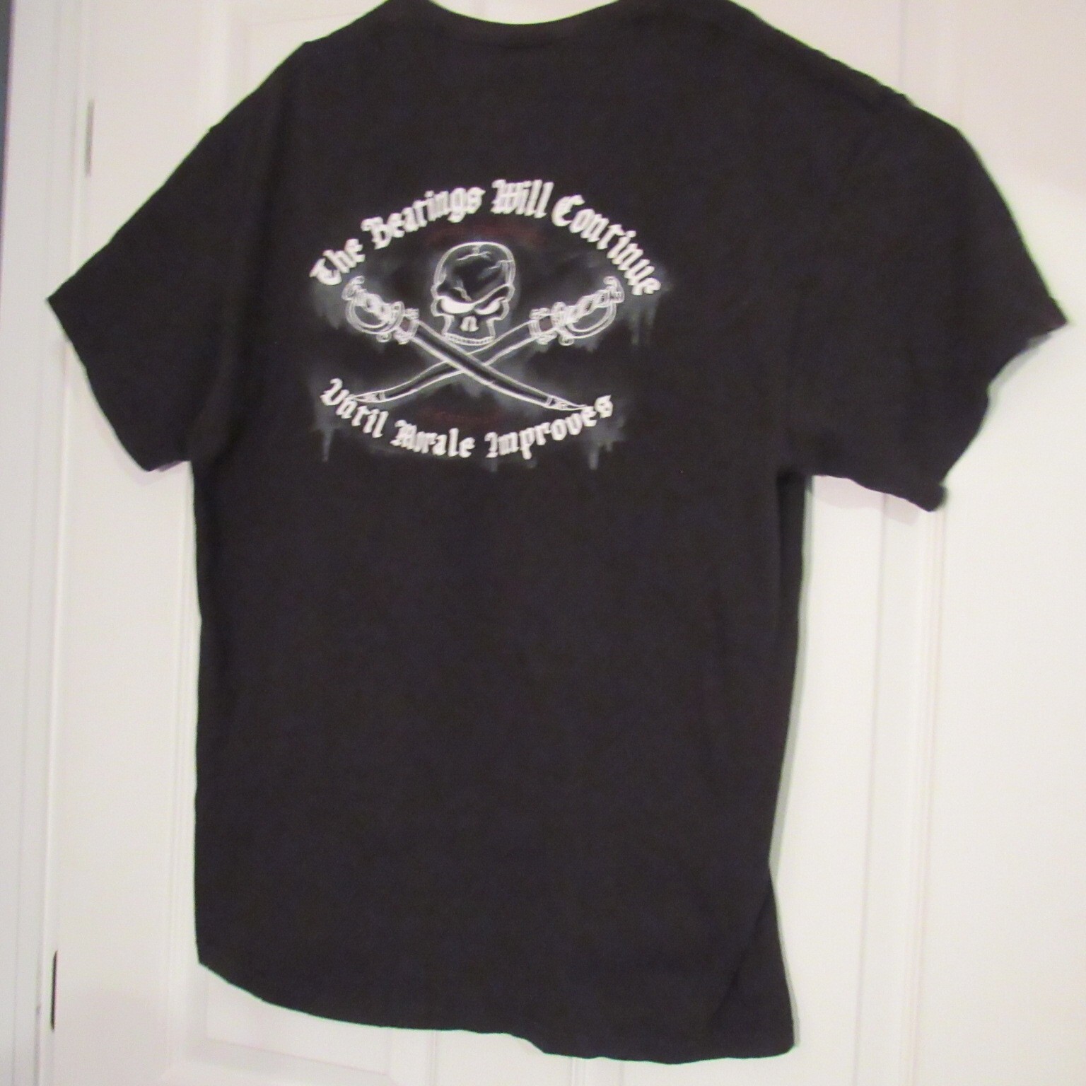 The Beatings Will Continue Mens Black/White TShirt, Vtg Graphic Sz XL