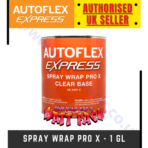 AutoFlex Express (AFX) Spray Wrap Pro X CLEAR For Professional