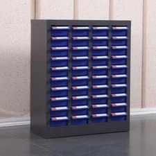 Part Cabinet with 40 Drawer Bolt And Nut Tool Storage Organization Shelving