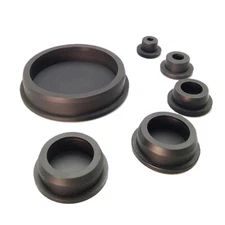 Black Rubber Plugs Dia 15.5-201.5mm Silicone Soft Stopper Sealing Cap Dust-Proof