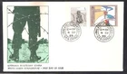 CYPRUS TURKISH INVASION 1989 REFUGEES FUND STAMP & JAVELIN STAMP UNOFFICIAL FDC
