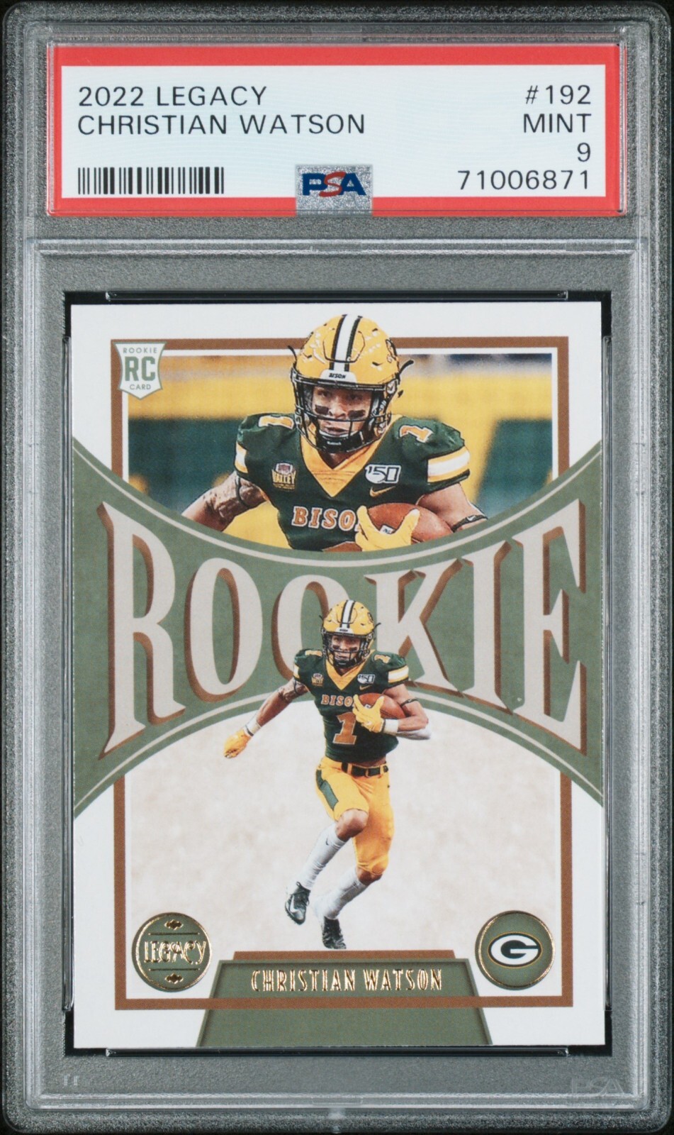 2022 Panini Legacy - Rookies Christian Watson #192 (RC) for sale online ...