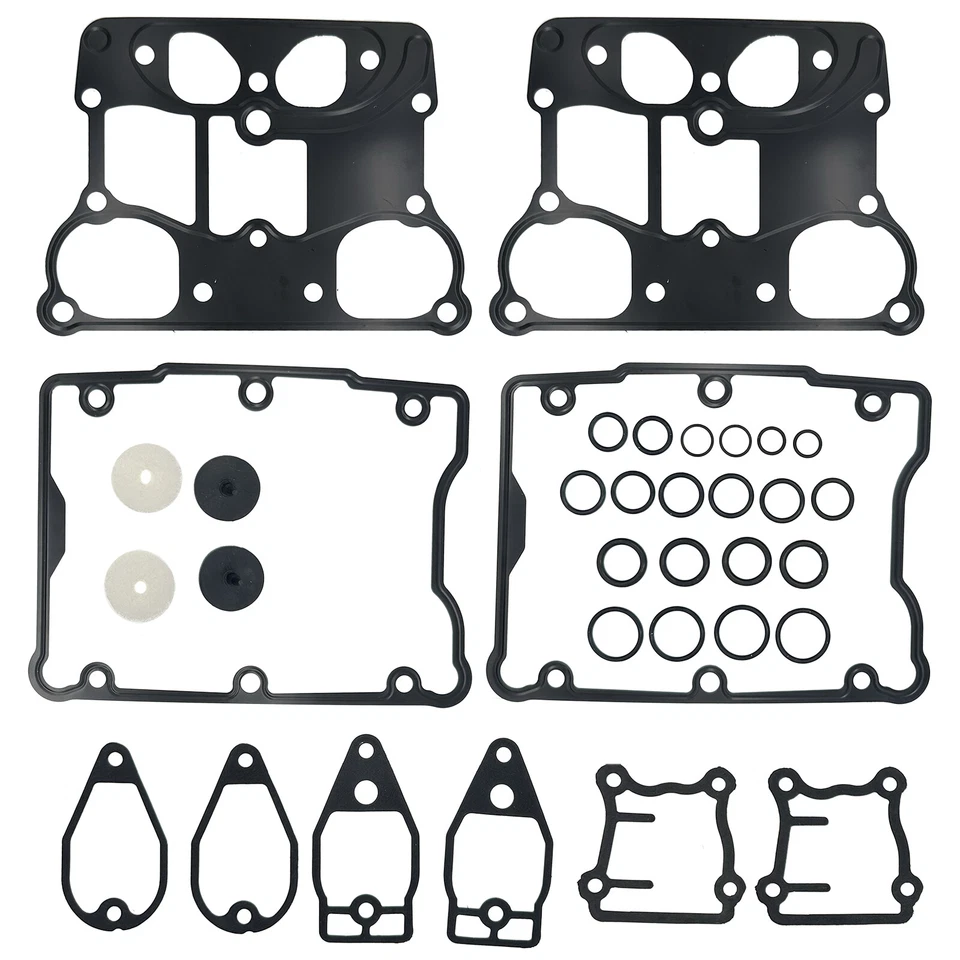 New Rocker Box Gasket Kit for 1999-2014 Harley-Davidson Fat Boy FLSTF FLSTFI - Image 3 of 4