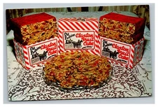 Vintage 1960's Advertising Postcard Old Fashioned Claxton Fruit Cake Georgia